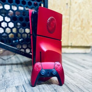 PS5 Slim - Custom Volcanic Red
