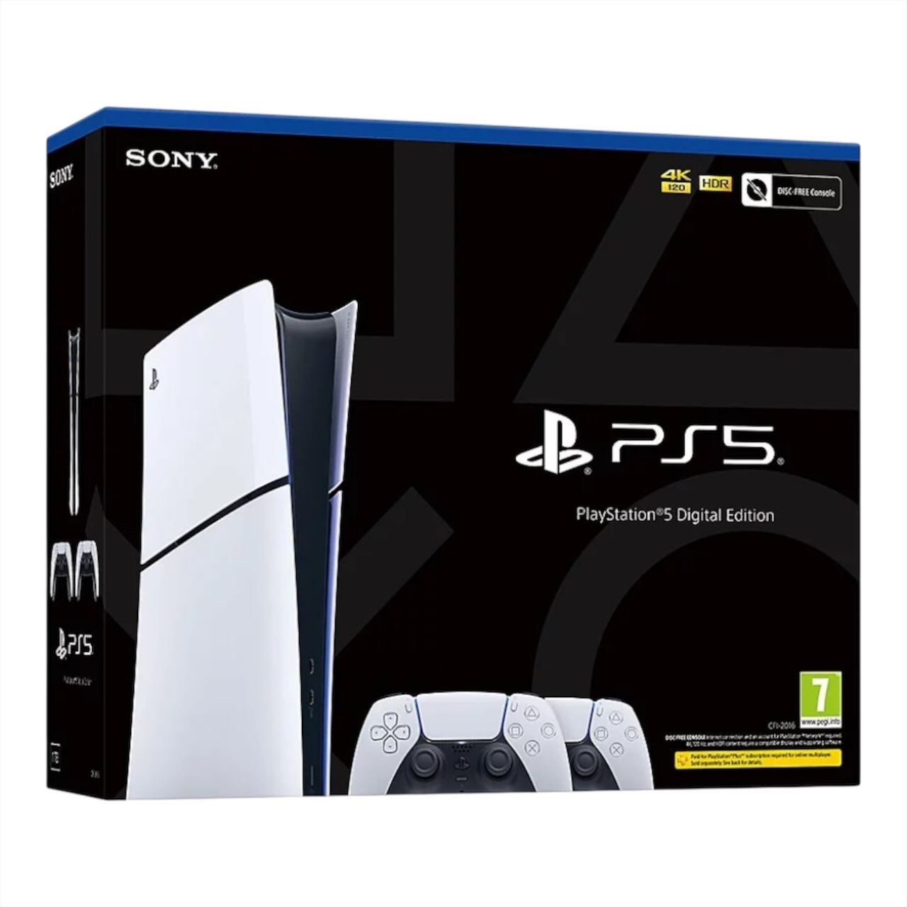 Playstation PS5 Slim Digital - Two Controller Bundle