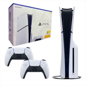 PlayStation 5 Console (Slim) with 2 Dualsense Controllers Bundle